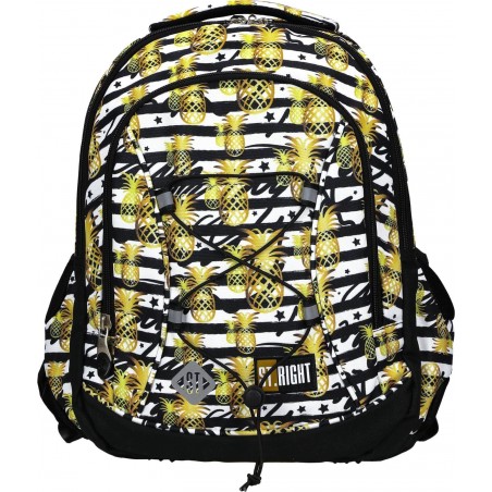 Back 2 school! Powróć do szkoły w wielkim stylu z plecakiem ST.RIGHT Tropical Party w żółte i złote ananasy!