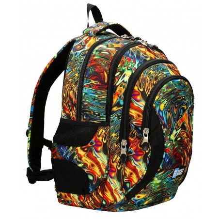 Plecak dla młodzieży ST.RIGHT ABSTRACTION kolorowy iluzja BP02 St.Majewski