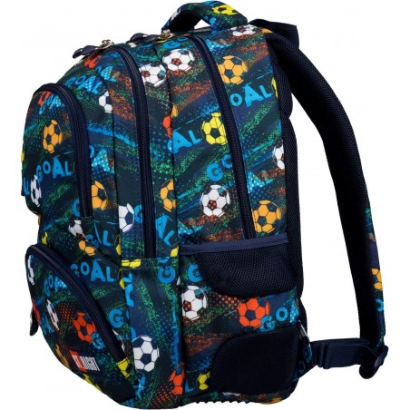 Plecak dla nastolatków BP07 GOAL z motywem piłki nożnej
