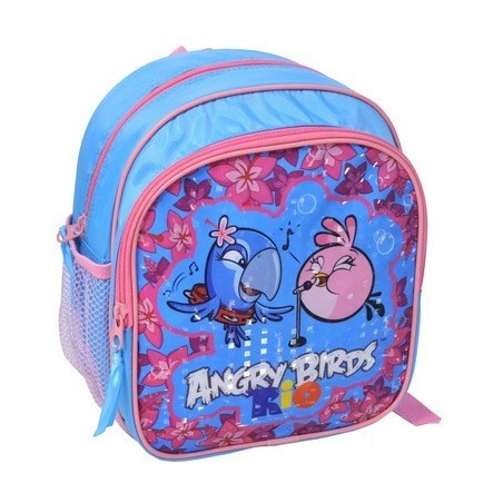 Plecaczek Angry Birds Rio niebiesko-różowy