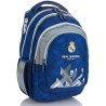 Plecak szkolny Real Madryt RM-171 do pierwszej klasy niebiesko-szary
