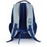 Plecak szkolny Real Madryt RM-171 do pierwszej klasy niebiesko-szary z wyprofilowanymi plecami
