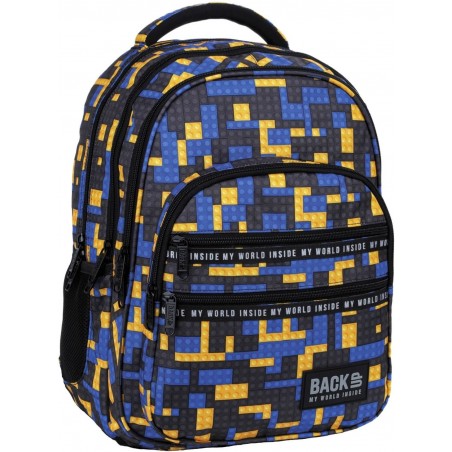 Plecak dla dzieci kolorowe klocki BackUP BRICKS do szkoły M52