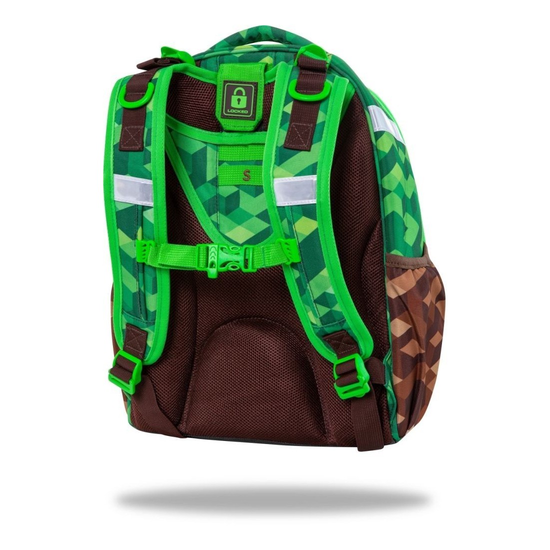 Tornister plecak do szkoły chłopięcy CoolPack Turtle bloki zielony 25L - plecak-tornister.pl