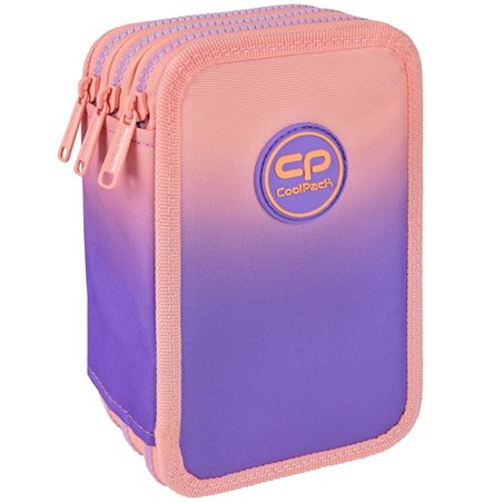 Piórnik trzykomorowy OMBRE GRADIENT BERRY CoolPack CP fioletowy JUMPER 3 46el.