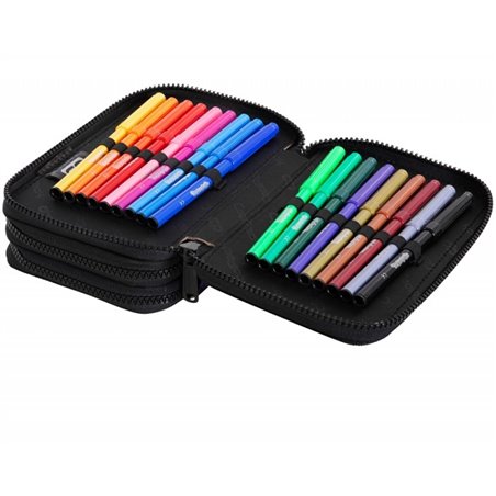 Piórnik trzykomorowy OMBRE GRADIENT BERRY CoolPack CP fioletowy JUMPER 3 46el.