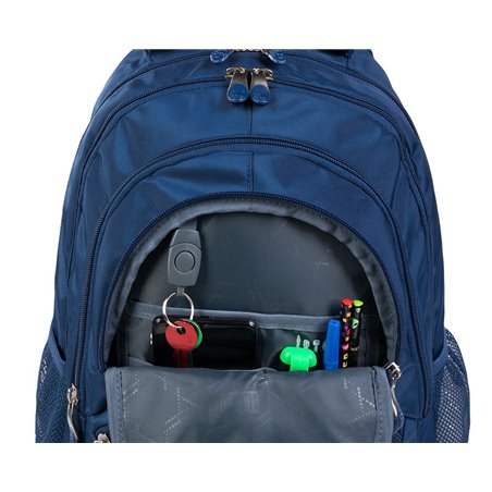 Plecak młodzieżowy granatowy ST.RIGHT 3-komorowy ST.NAVY BLUE BP05