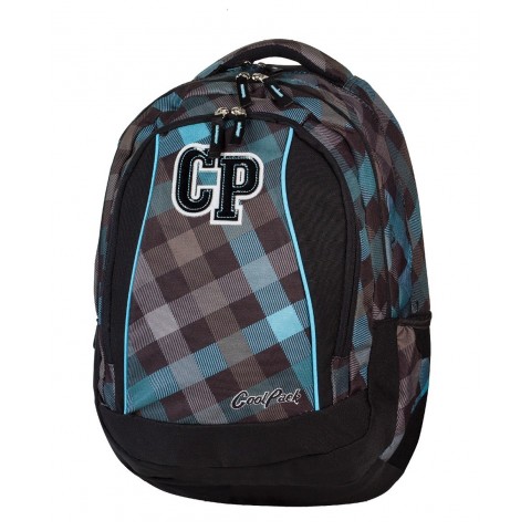 Plecak młodzieżowy CoolPack CP szary w kratkę - 3 przegrody STUDENT CLASSIC GREY 486