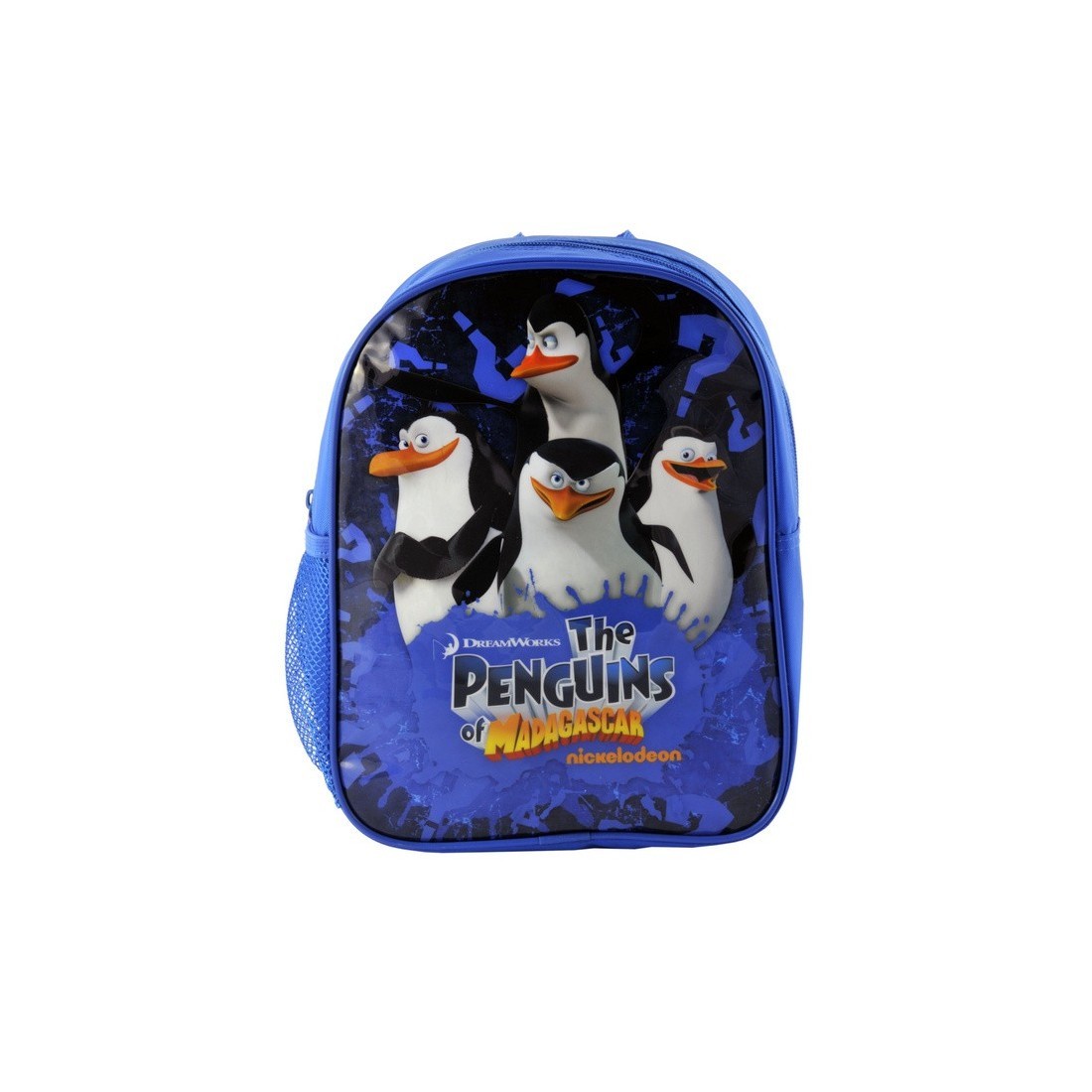 Plecaczek Pingwiny z Madagaskaru niebieski - plecak-tornister.pl