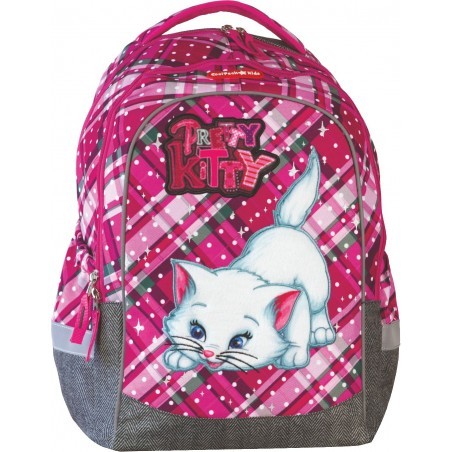 PLECAK SZKOLNY COOLPACK CP CAT - RÓŻOWY Z KOTKIEM