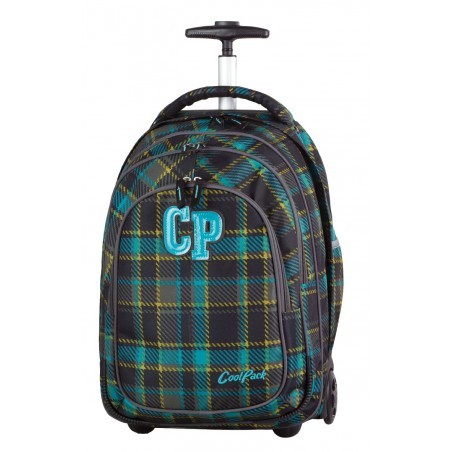 Plecak na kółkach CoolPack CP TARGET MARENGO 687 ciemny w kratkę dla chłopca