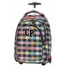 Plecak na kółkach CoolPack CP szary w kratkę - Pastel Check - ulubiony motyw dla dziewczynki od CP