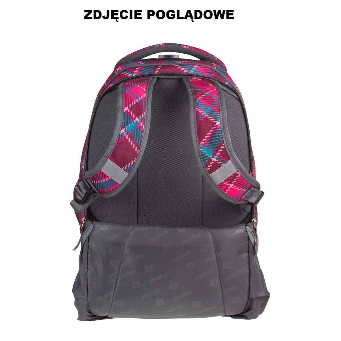 Plecak na kółkach CoolPack CP Target Pastel Check szary w kratkę - plecak-tornister.pl