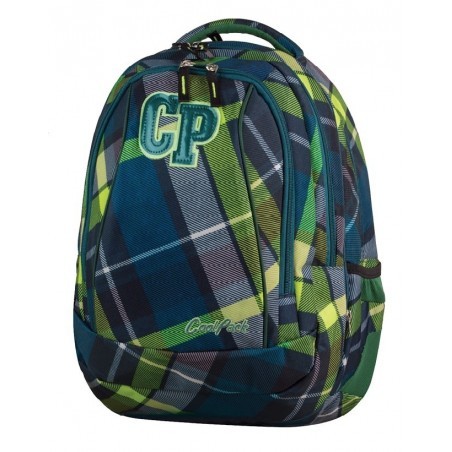 Plecak młodzieżowy CoolPack CP COMBO VERDURE 625 zielony w kratkę - 2w1