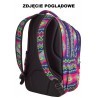 Plecak młodzieżowy CoolPack CP LEADER MONOCHROMATIC 826 3 przegrody czarno-biały w paski