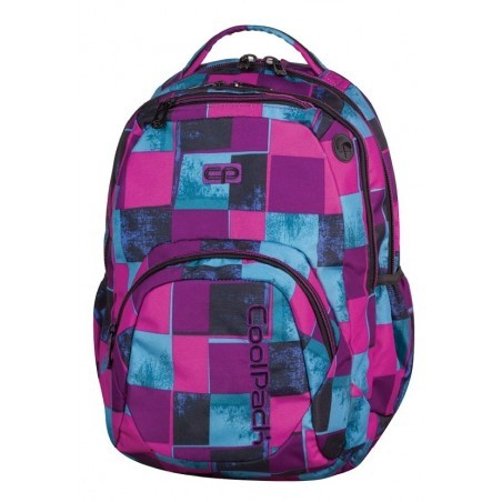 Plecak młodzieżowy CoolPack CP SMASH PLAID 904 różowo-niebieskie kwadraty