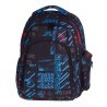 Plecak młodzieżowy CoolPack CP MAXI UNDERGROUND 831 duży - w niebiesko-czerwone znaki