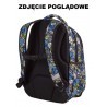 Plecak młodzieżowy CoolPack CP MAXI UNDERGROUND 831 duży - w niebiesko-czerwone znaki