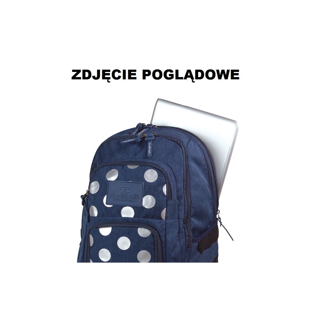 Plecak młodzieżowy CoolPack 704 Unit Silver Dots Pink dla dziewczyny - plecak-tornister.pl