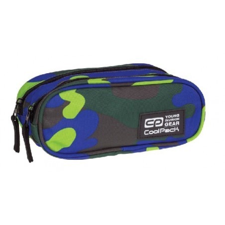 Saszetka podwójna CoolPack CLEVER CAMOUFLAGE LIME CP 875