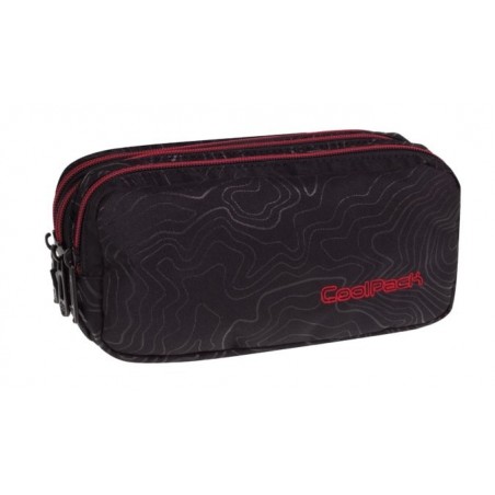 Saszetka potrójna CoolPack PRIMUS TOPOGRAPHY RED CP 978