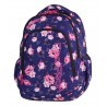 Plecak szkolny dla pierwszoklasisty CoolPack CP PRIME ROSE GARDEN granatowy w róże dla dziewczynki - 1058 