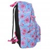 Plecak młodzieżowy niebieski w różowe kwiaty